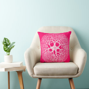 Circle Tree Branch Choose Any Custom Colour Pillow
