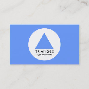 Circle - Triangle - Baby Blue Business Card