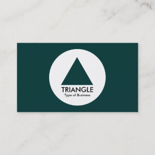 Circle - Triangle - Dark Green Business Card