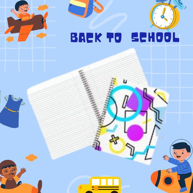 Circle & Triangle Geometric Pattern Spiral  Notebook (Creator Uploaded)