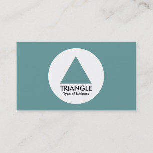 Circle - Triangle - Ocean Green Business Card