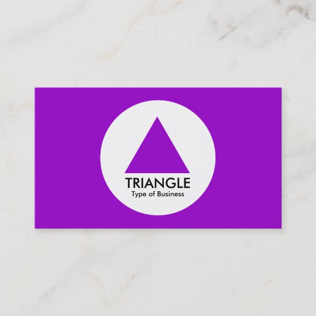 Circle - Triangle - Purple Business Card (Front)