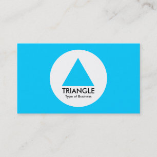 Circle - Triangle - Sky Blue Business Card