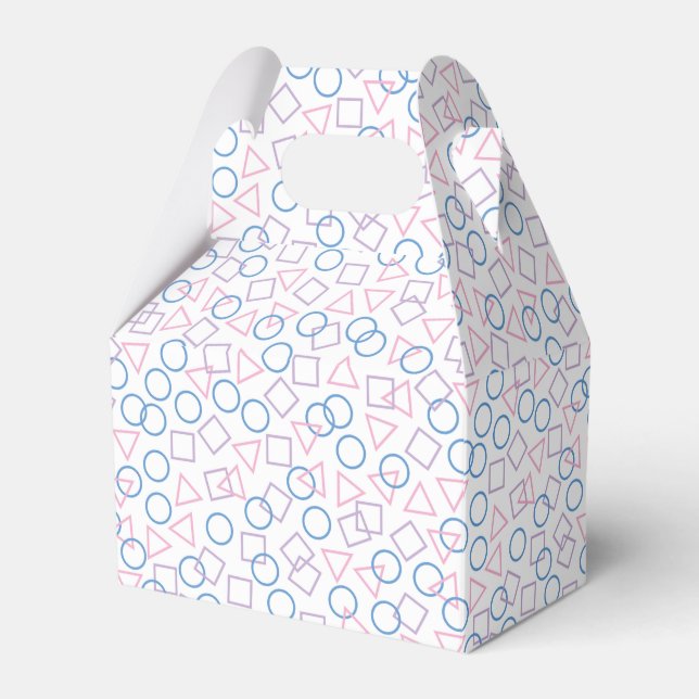 Circle Triangle Square Favour Box (Front Side)