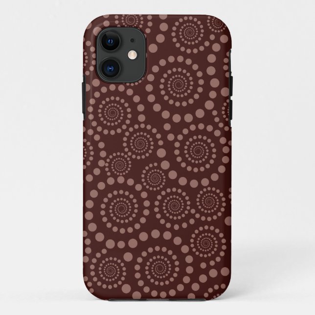 Circle Twirls custom iPhone case (Back)