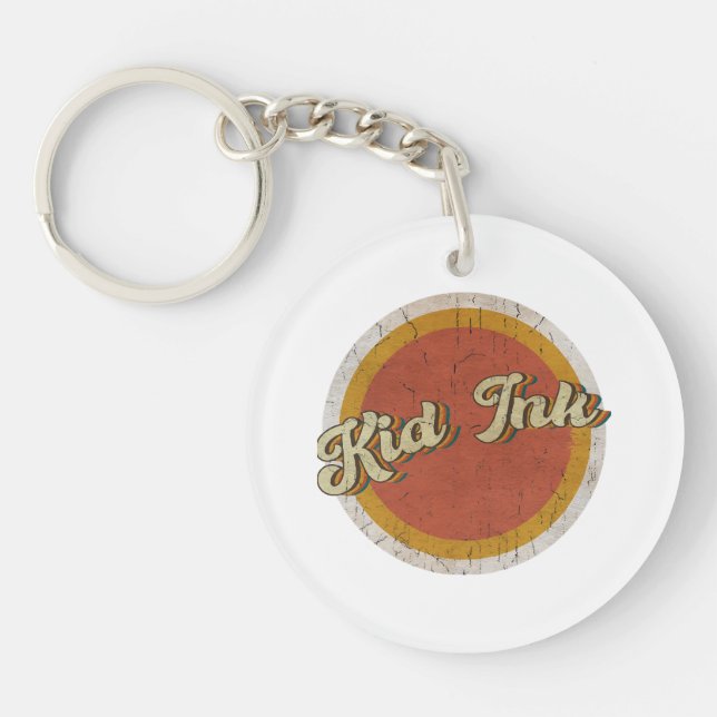 Circle vintage Kid Ink Kids  Key Ring (Front)