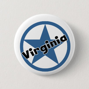 Circle Virginia 6 Cm Round Badge