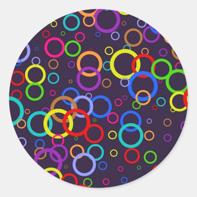 Circle Wallpaper Classic Round Sticker (Front)