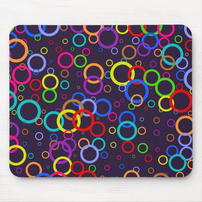 Circle Wallpaper Mouse Mat (Front)