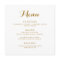 Circle Wedding Menu
