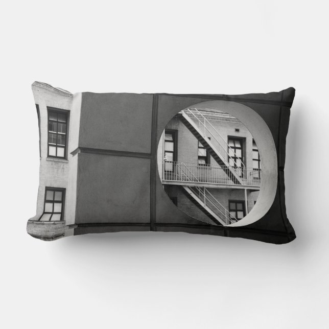 Circle With Fire Escape Lumbar Cushion (Front)