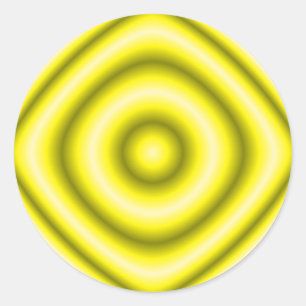 circle yellow classic round sticker