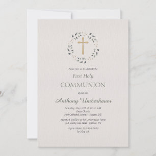 Circled Cross Religious Invitation