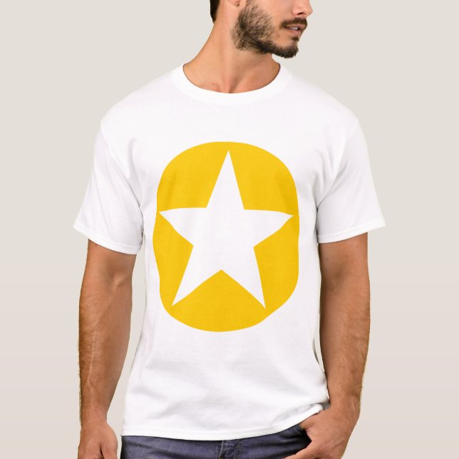 Circled Star - Amber T-Shirt (Front)