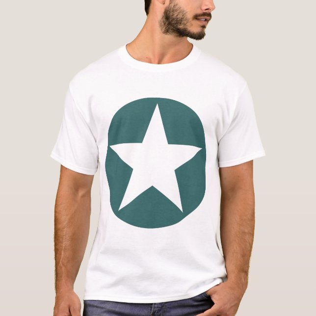 Circled Star - Green T-Shirt (Front)