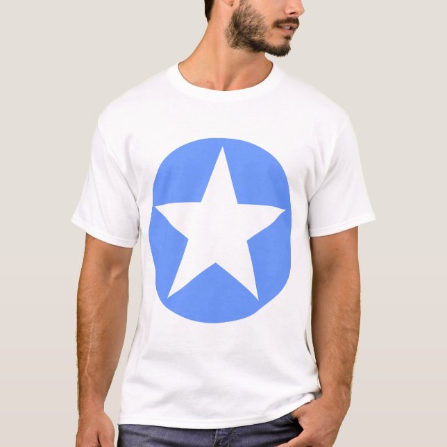 Circled Star - Light Blue T-Shirt (Front)
