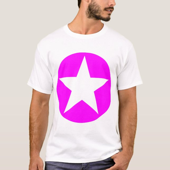 Circled Star - Magenta T-Shirt (Front)