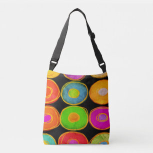 Circles Abstract Art  Crossbody Bag