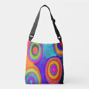 Circles Abstract Art Crossbody Bag