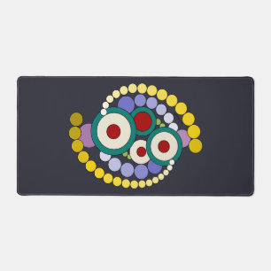Circles Abstract Artwork Desk Mat