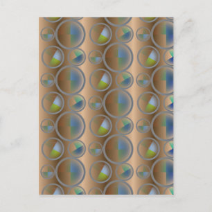 Circles Abstract Postcard