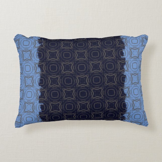 Circles and Diamonds in Bronze Pattern Decorative Cushion (Front)