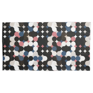Circles and dots pillowcase