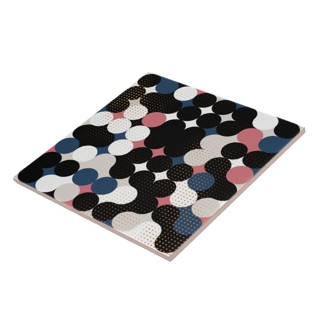 Circles and dots tile (Side)