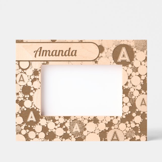 Circles and letters etched frames (Front)
