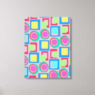 Circles and Squares Canvas Print