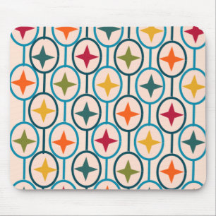 Circles and Stars Mouse Mat