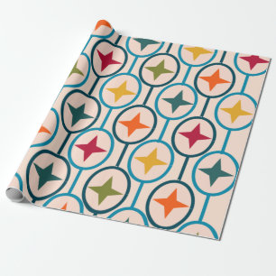 Circles and Stars  Wrapping Paper