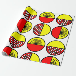 Circles and Stars  Wrapping Paper