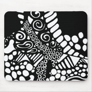 CIRCLES AND SWIRLS MOUSE MAT