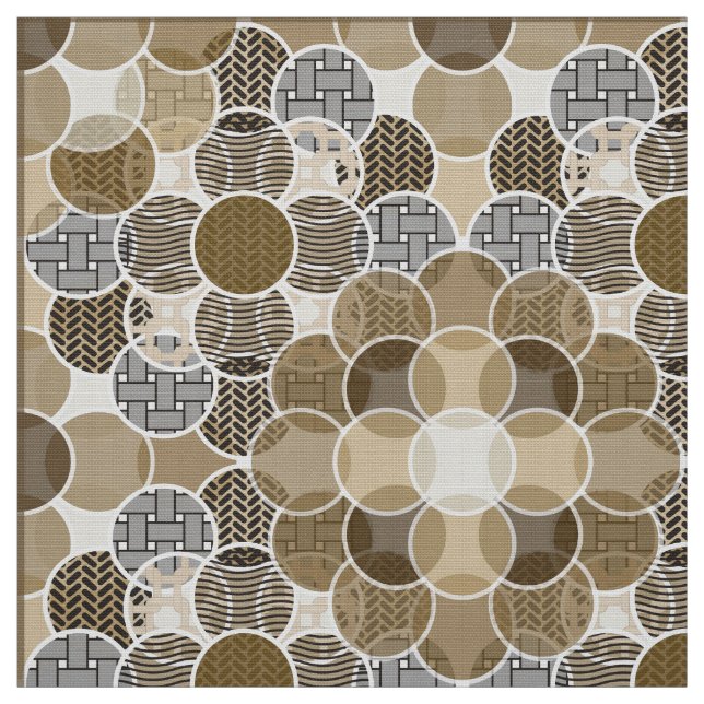 Circles, circles, circles! fabric (Swatch)