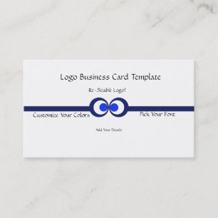 Circles Corporate Logo - Simple Blue Logo Business Card