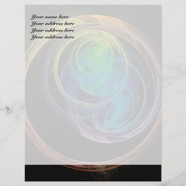 Circles Customized Letterhead (Front)