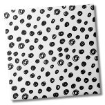 Circles Dots Pattern Black White Tile<br><div class="desc">Use this simple and chic black and white messy dot or circles backdrop to customise your living space. You can also change out the background colouring to really make it your own look. Plus you can even make the black dots a completely different colour too! Whether you want to use...</div>