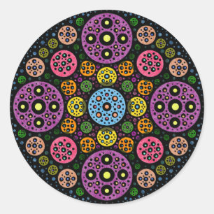 Circles Galore Classic Round Sticker