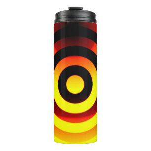 circles geometric backgrounds pattern in coloured thermal tumbler