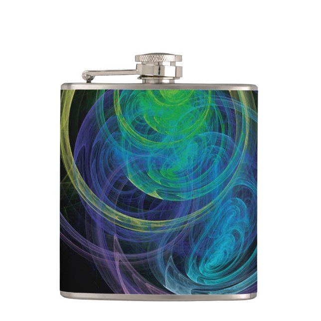 Circles Hip Flask (Front)