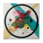 Circles in a Circle by Wassily Kandinsky Tile<br><div class="desc">Please visit my store for more interesting design and more colour choice =>  zazzle.com/colorfulworld*</div>