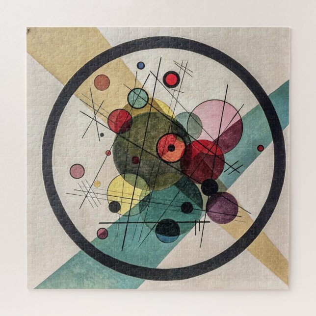 Circles in a Circle - Kandinsky Jigsaw Puzzle (Horizontal)