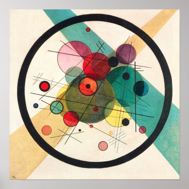 Circles in a Circle, Kandinsky  Poster (Front)