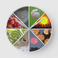 Circles-in-nature clock