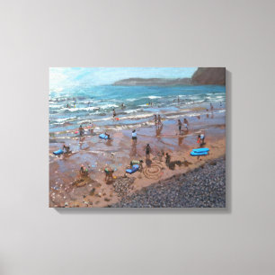 Circles in the Sand Sidmouth 2007 Canvas Print