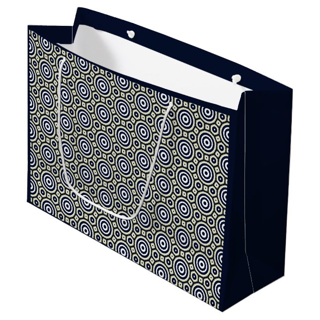 Circles Large Gift Bag (Front Angled)