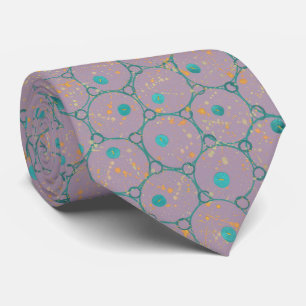 Circles Lavender Pattern Tie