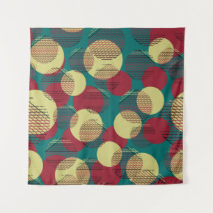 Circles Lines: Abstract Seamless Pattern Tapestry