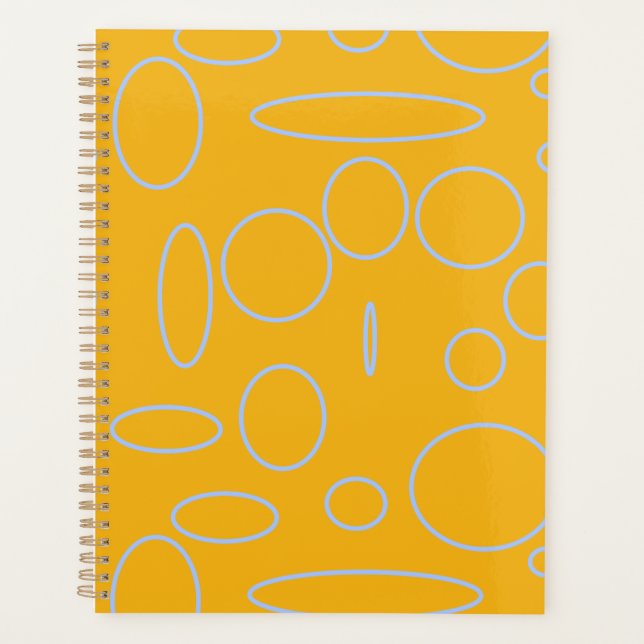 Circles Loops on Orange Geometric  Planner (Front)